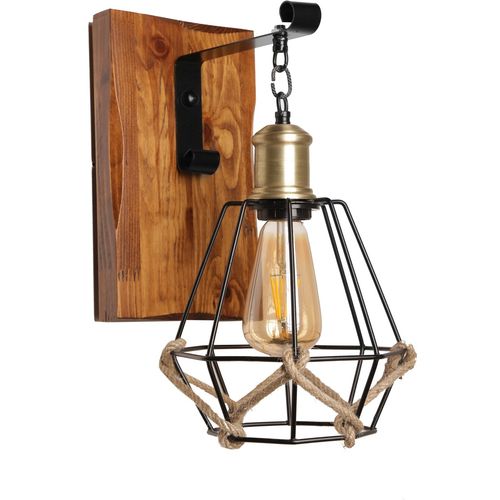 Alkım ceviz metal kafesli aplik Black
Brown Wall Lamp slika 2