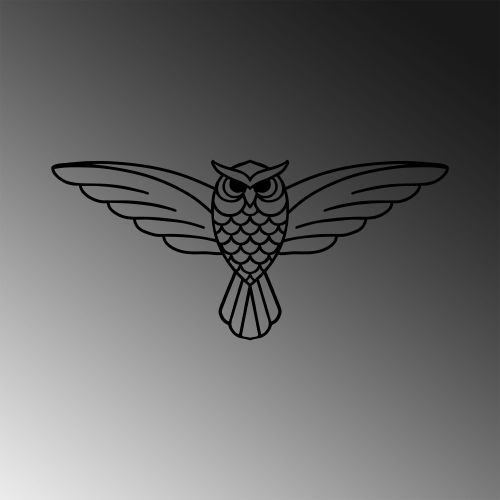 Wallity Metalna zidna dekoracija, Owl - 288 slika 5