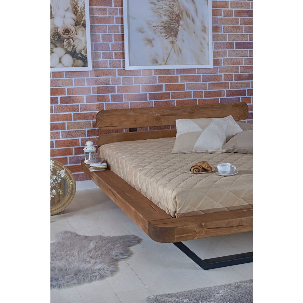 Krevet MALAK 9 140 x 200 cm hrast slika 7