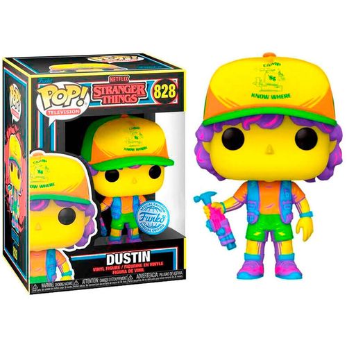 POP figure Stranger Things Dustin in Beef Black Light Exclusive slika 4