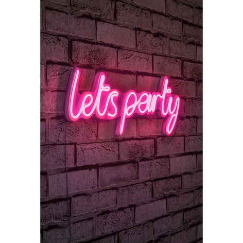 Wallity Zidna dekoracije svijetleća PARTY, Lets Party - Pink slika 9