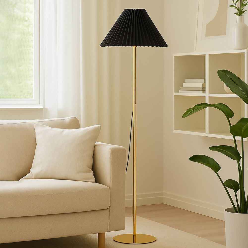 Podna Lampa 242047 - Boje: Crna Zlatna slika 1