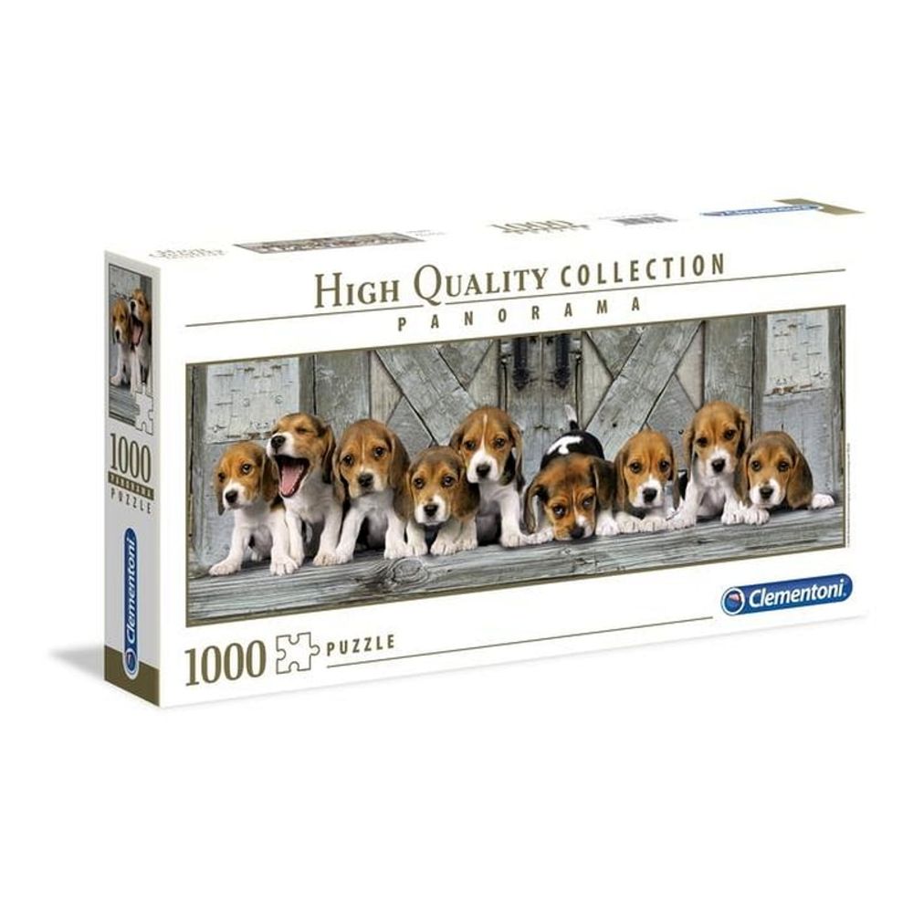 Clementoni Puzzle Panorama Beagles 1000kom slika 1