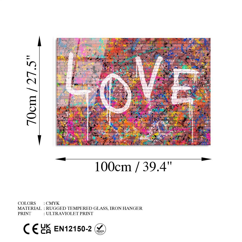 Dekorativna Slika na Kaljenom Staklu UV-740, 70 x 100 cm, Višebojna slika 7
