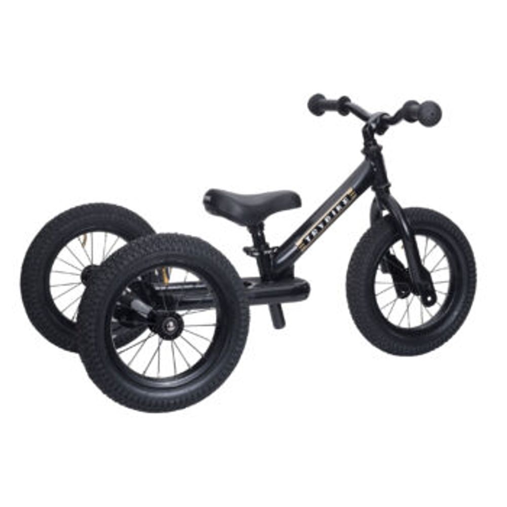 TRYBIKE Balans bicikl 2u1 Steel, Black slika 6