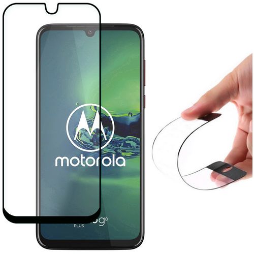 Full cover Flexi Nano hibridni zaštitnik ekrana sa okvirom Motorola Moto G8 Plus slika 1