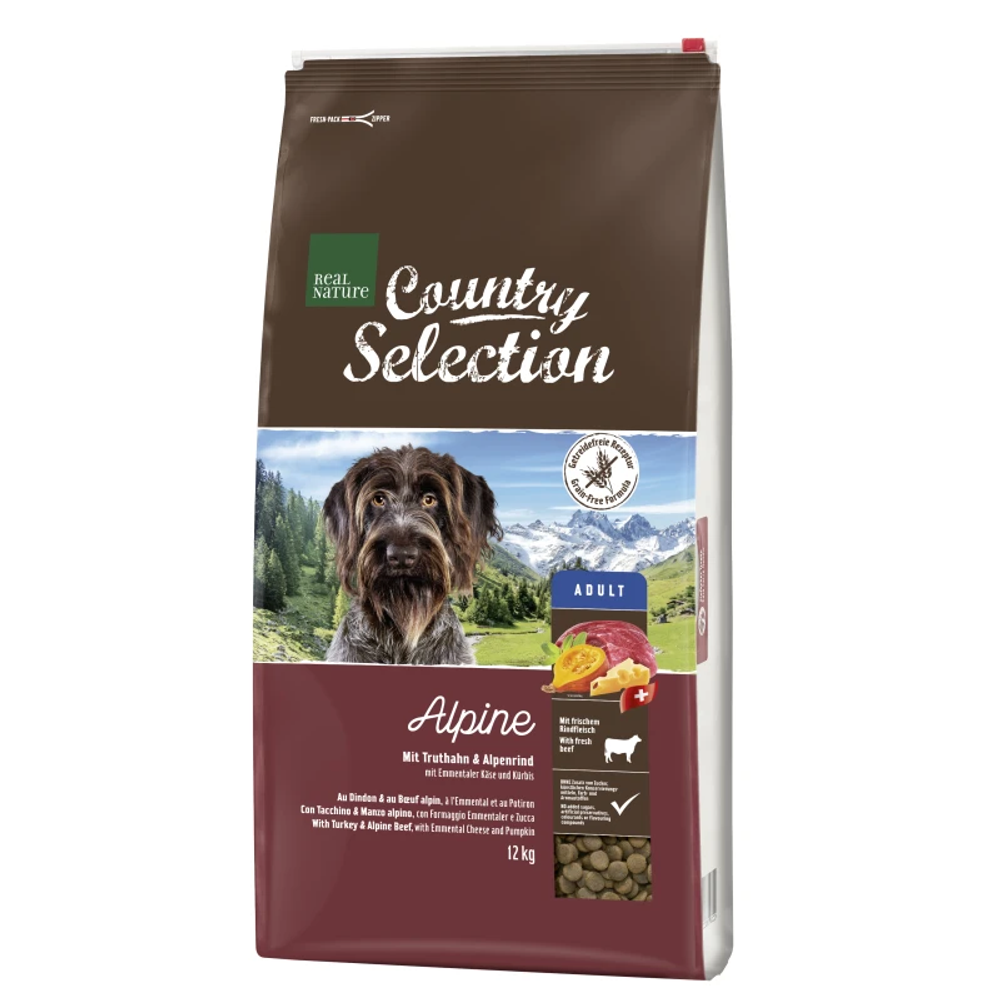 Real Nature Country Alpine Adult puretina, govedina, sir, bundeva slika 1