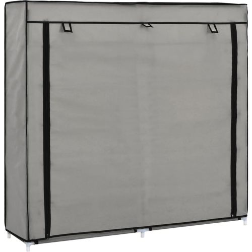 282434 Shoe Cabinet with Cover Grey 115x28x110 cm Fabric slika 26