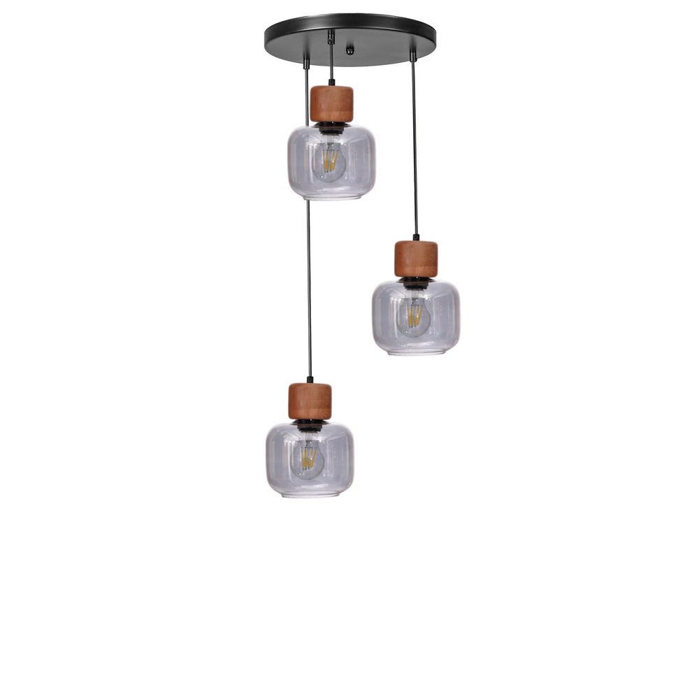Opviq Luster 727, Siva, Hrast, Crna slika 2