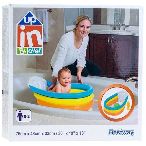 Bestway dječja kadica za kupanje na napuhavanje s termometrom 76x48x33cm 51134 slika 11