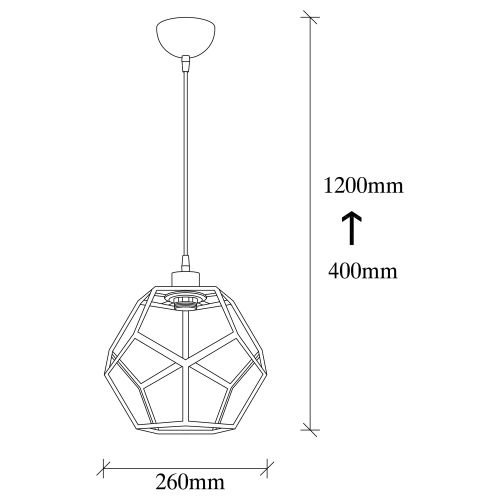 Degirmen - MR-101 BlackBronze Chandelier slika 5