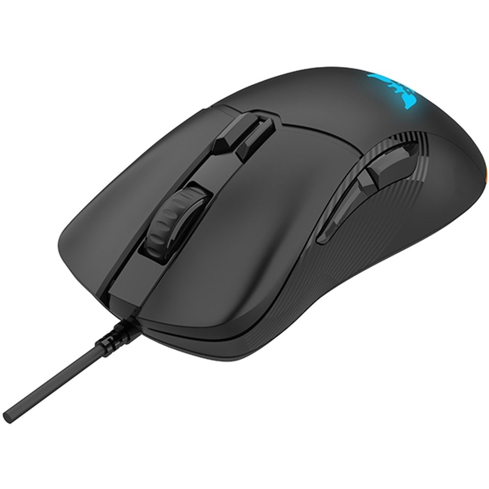 Gaming miš BYTEZONE Ghost žična / RGB (16,8M boja) / max DPI 19K / optička / paracord kabel (crna) slika 2
