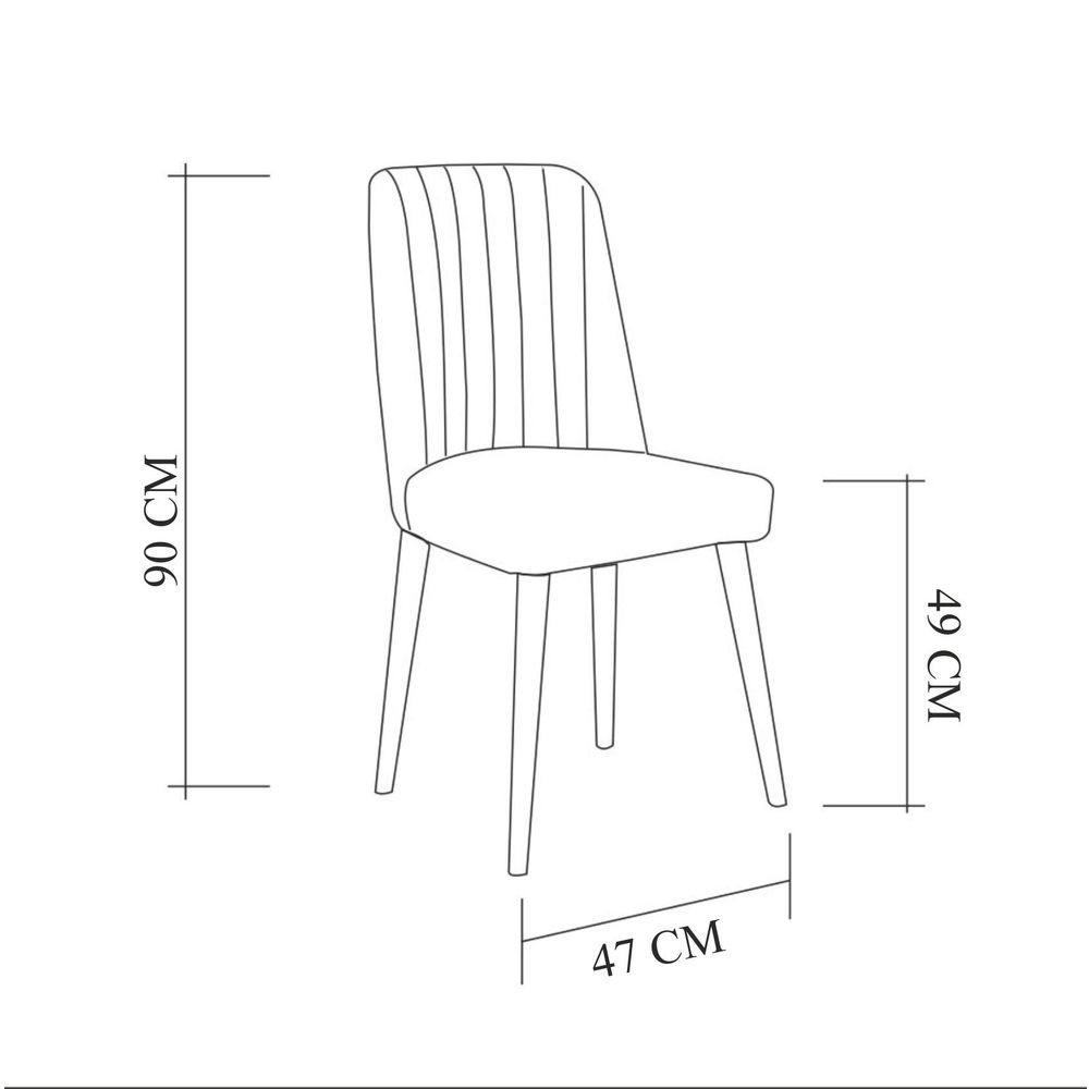 Costa 1053 - Set Stola i Stolica (6 Komada) u Atlantic Borovini slika 8