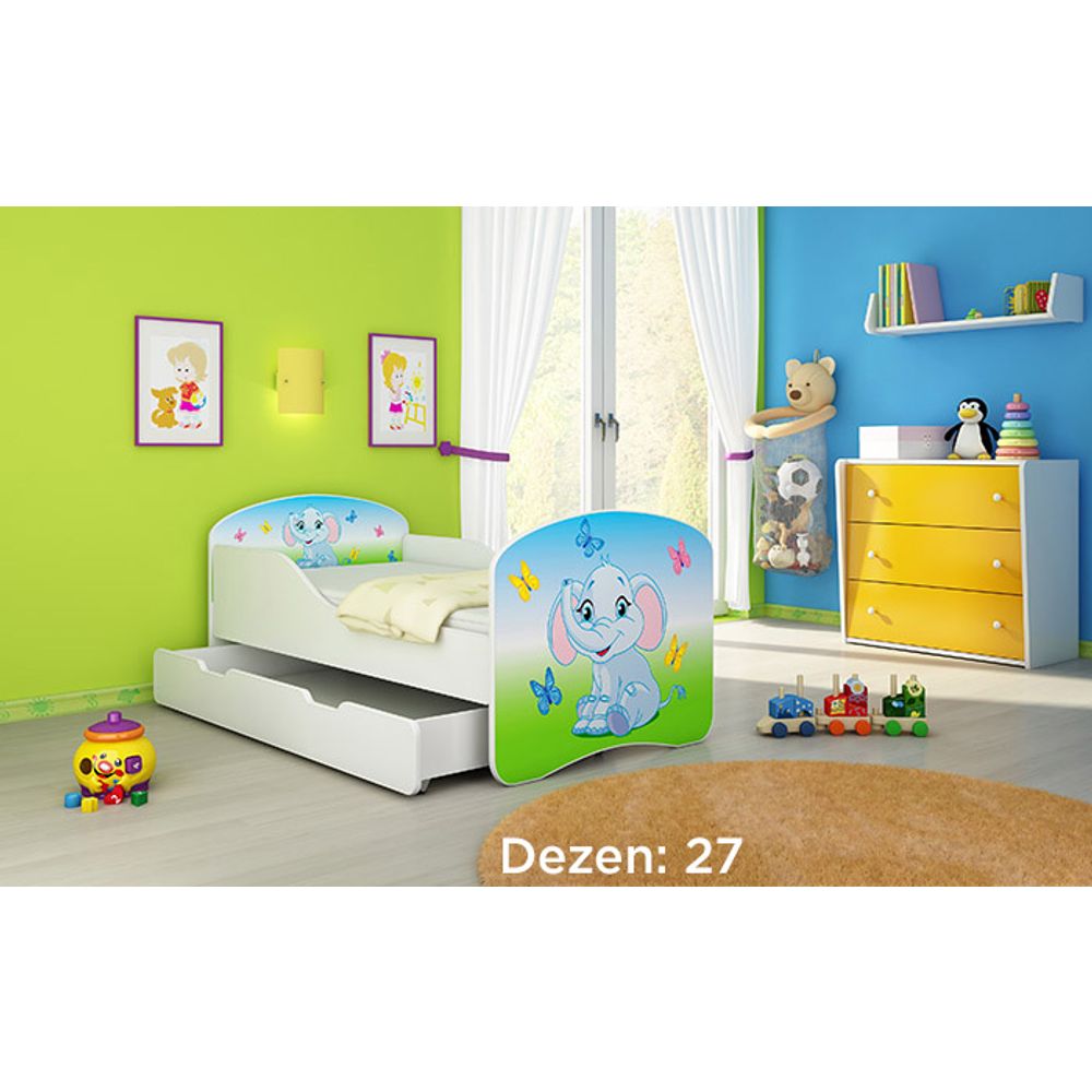 ACMA Dječiji krevet Acma I sa ladicom - 140x70cm - Dezen 27 slika 2