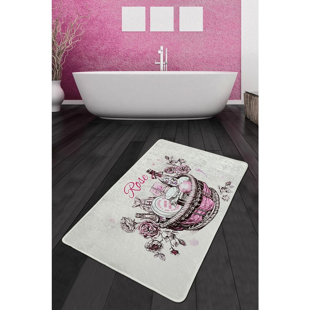 Šareni Kupatilski Predložak 'Rose Basket Djt' (70 x 120 cm) slika 1