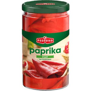 Podravka crvena paprika filet staklenka 660 g 