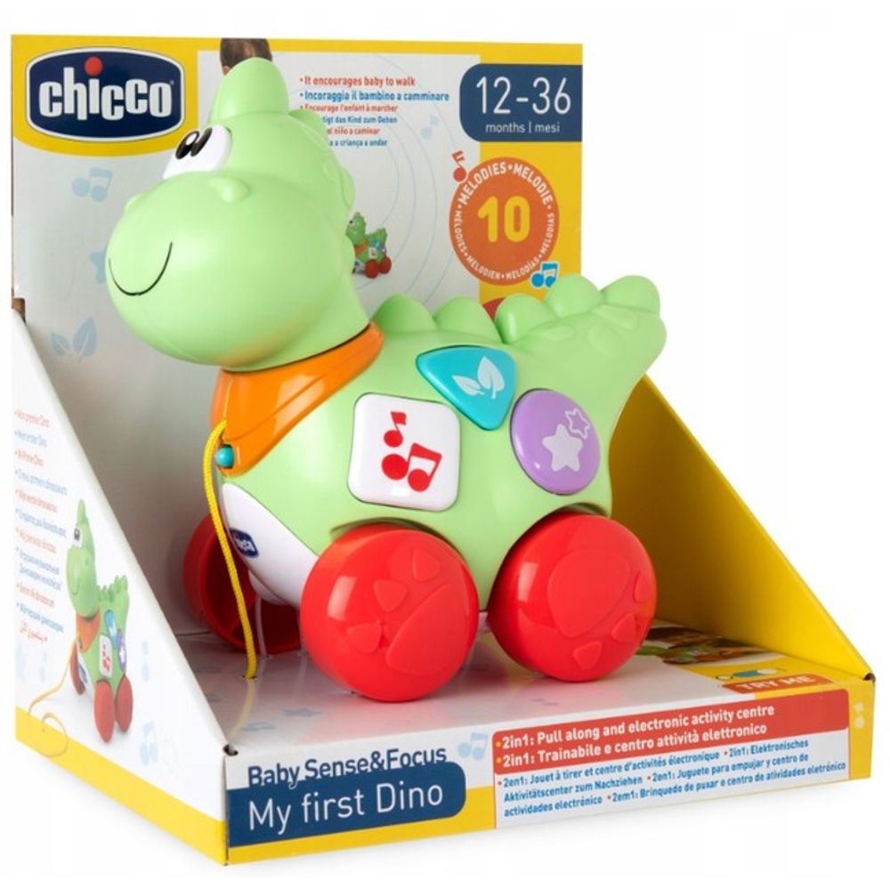 Chicco Muzička igračka na povlačenje My First Dino slika 7