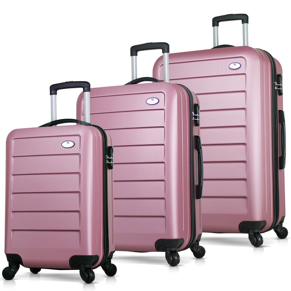 Set Kofera 6295 u Roze Zlatnoj (3 Komada) slika 1