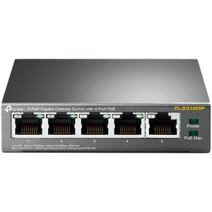 TP-LINK TL-SG1005P 5-Port Gigabit Desktop Switch with 4-Port PoE