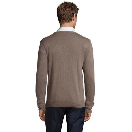 GALAXY MEN muški džemper na V izrez - Siva, S  slika 4