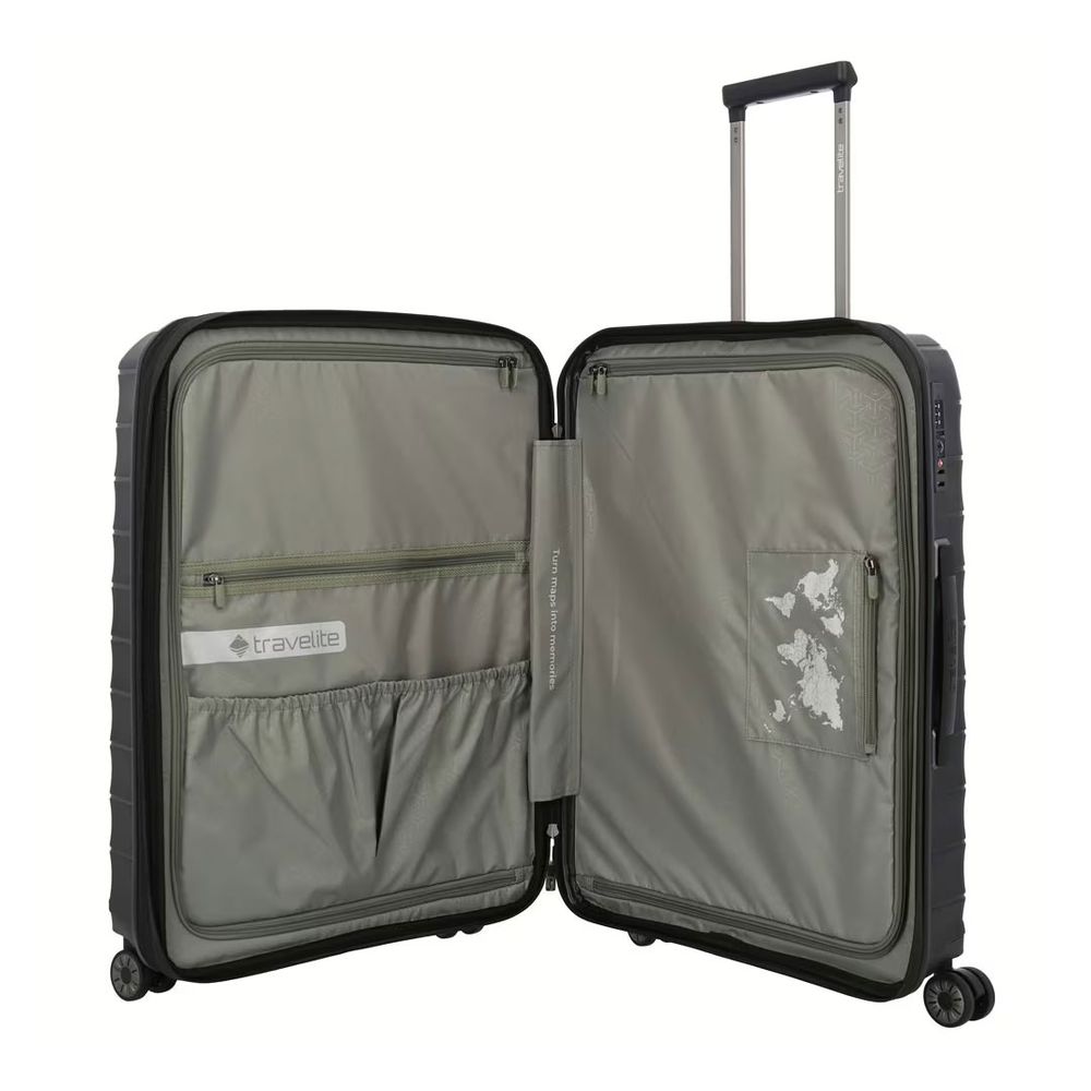 Travelite Kofer 66 cm ABS Mooby, 076848-01, crni slika 4