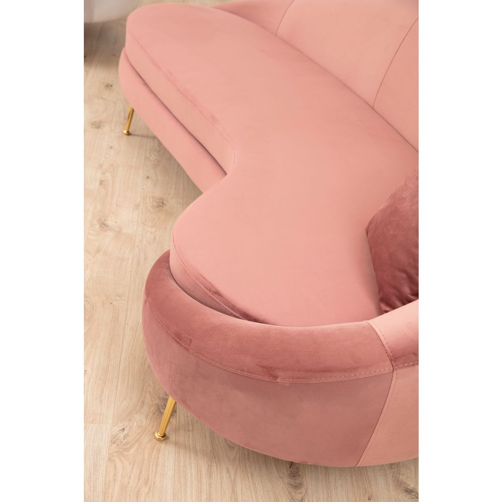 Eses Right - Pink Pink Sofa za 3 Osobe slika 4