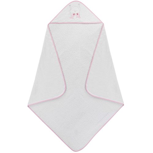 Interbaby ručnik Medvjedić 100x100 white/pink + lampa oblak  slika 2