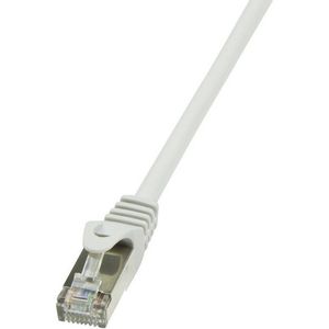 LogiLink CP1052D RJ45 mrežni kabel, Patch kabel cat 5e SF/UTP 2.00 m siva  1 St.
