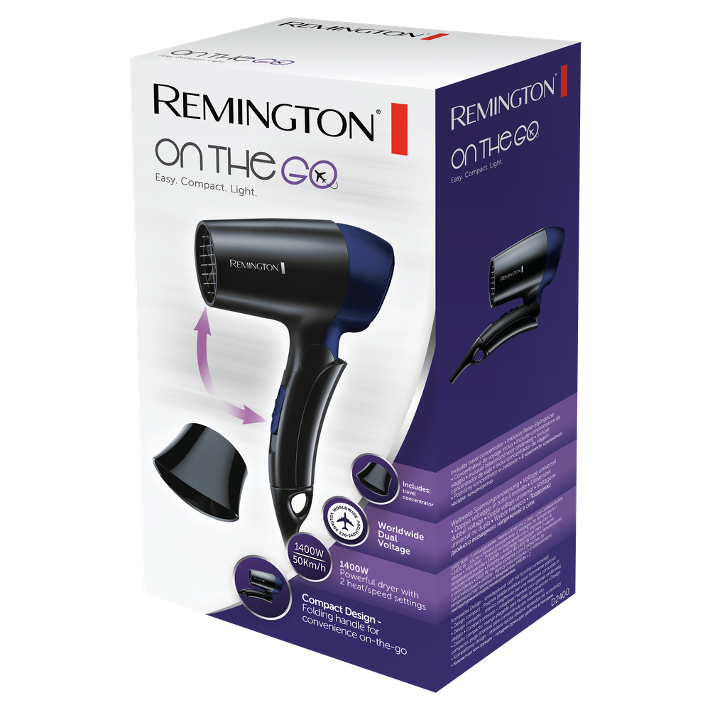 Remington Fen D2400 1400W On The Go Travel slika 8