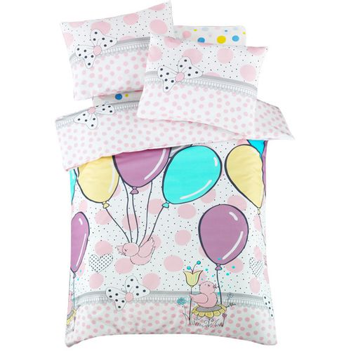 Colourful Cotton Komplet posteljine za bebe od ranforcea Balloons slika 2