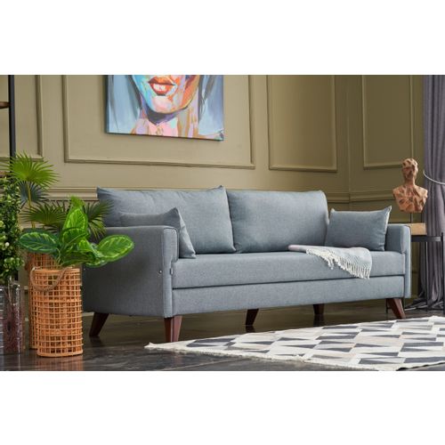 Atelier Del Sofa Trosjed, Plava, Bella Soft Üçlü Koltuk - Blue slika 3