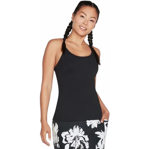 Skechers go walk racerback sportski top cami w1tt134-blk slika 3