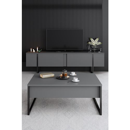 Luxe - Anthracite, Black Walnut
Black Living Room Furniture Set slika 5