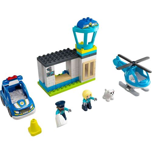Lego Duplo Town Police Station & Helicopter slika 1