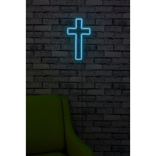 Wallity Ukrasna plastična LED rasvjeta, Cross Sign - Blue slika 1
