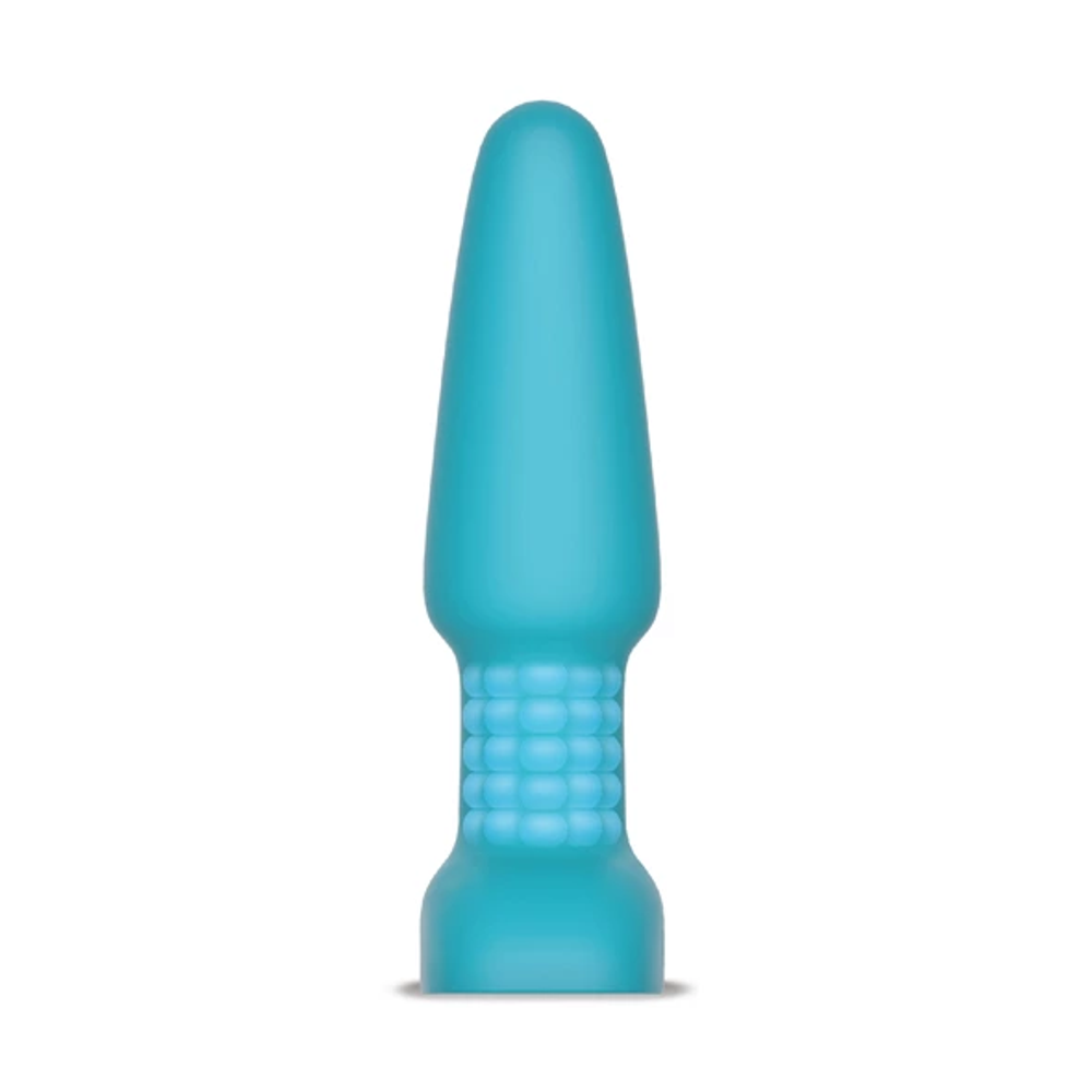 Vibrirajući analni čep B-Vibe - Rimming 2, svijetlo plavi slika 5