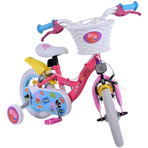 Peppa Pig dječji bicikl 12 inča rozi s dvije ručne kočnice slika 6
