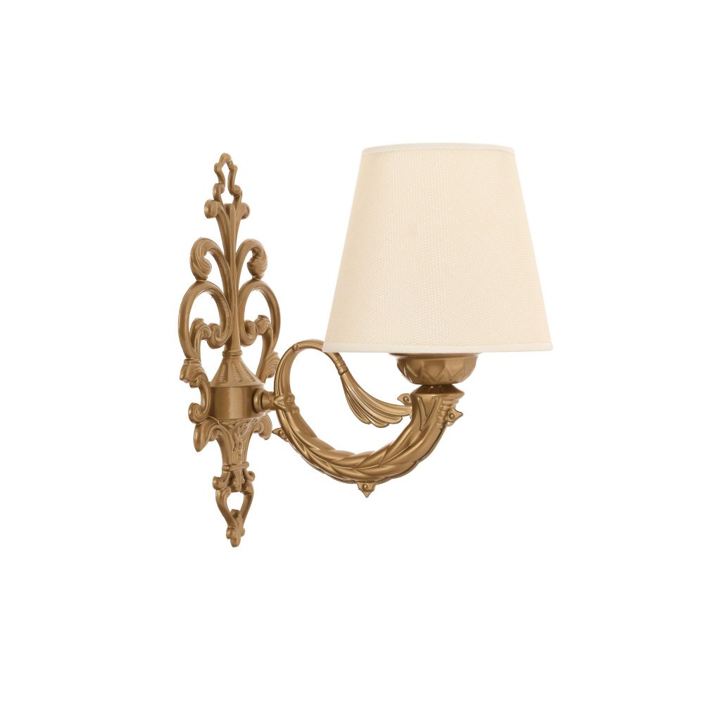 Lampa za zid Lily - Krem, Zlatna slika 3