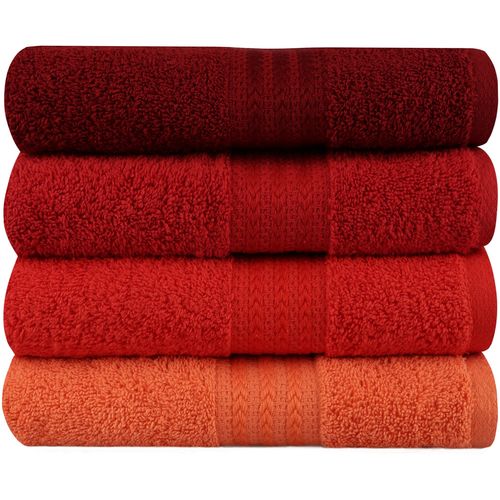 Colourful Cotton Set ručnika REDDY, 50*90 cm, 4 komada, Rainbow - Red slika 2
