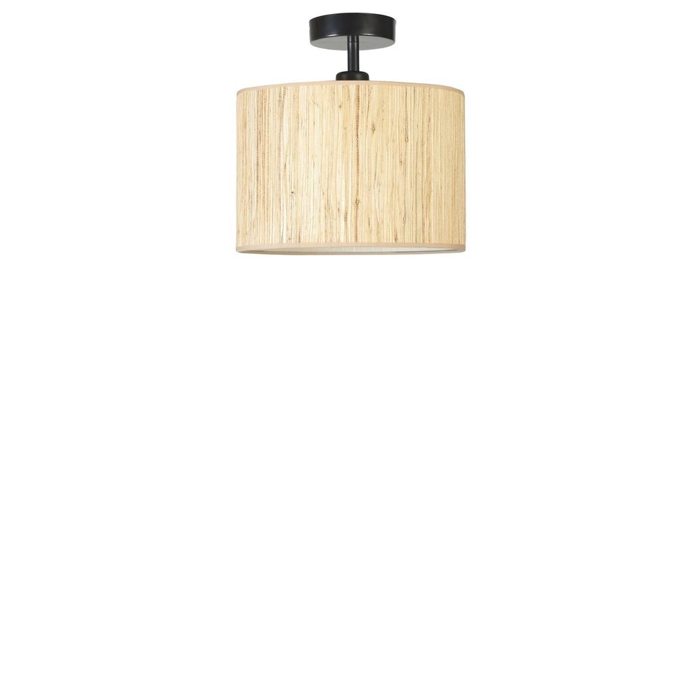 Bambu 010 Abajurlu Plafonyer Avize - Hrast Crni Luster slika 3