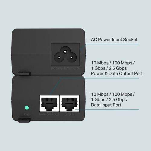 TP-LINK TL-POE260S 2.5G PoE+ Injektor slika 5