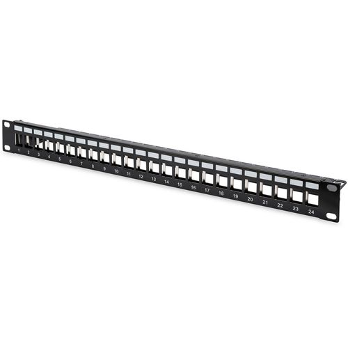 DIGITUS 1U Modularni patch panel 24-p,metalni sa držac kabla, prazan DN-91411 slika 1