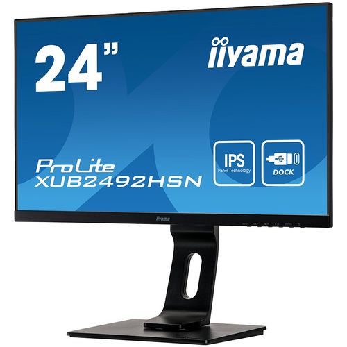 IIYAMA PROLITE XUB2492HSN-B1 23.8" IPS 1920x1080 @75Hz USB-C Dock 65W + LAN, HDMI, DP, Full Ergo slika 2