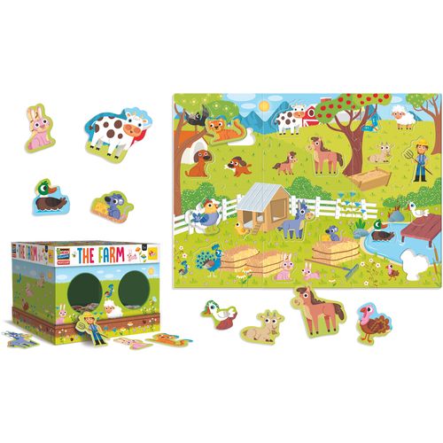 Ls montessori maxi puzzle farma slika 4