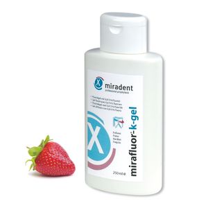 Miradent mirafluor-k-gel, 250ml, 0,615%, strawberry