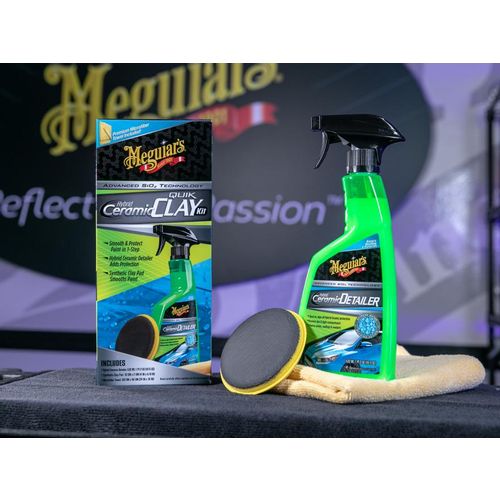 Meguiars Komplet hibridna pad/jastučič glina sa Hibridnim brzim čistačem sa zaštitom i peškirom Hybrid Ceramic Quik Clay Kit slika 7