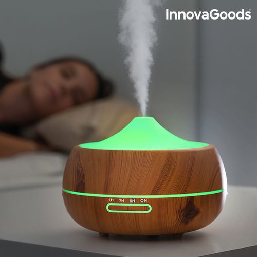 InnovaGoods Wooden-Effect LED ovlaživač i raspršivač mirisa 16 x 12 cm slika 8