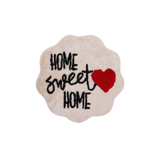 Colourful Cotton Akrilna kupaonska prostirka Home Sweet Home - Stone slika 3