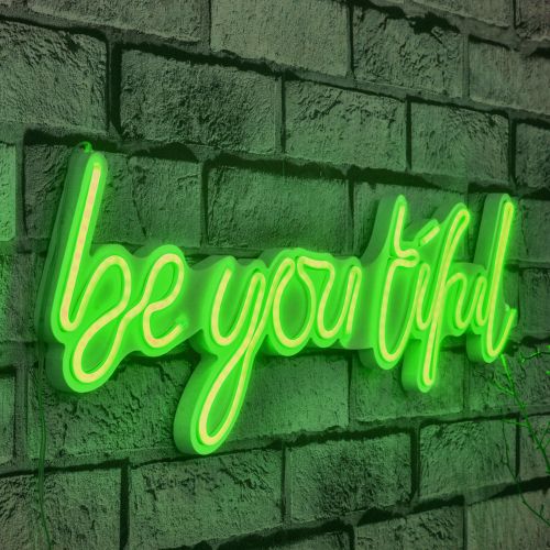 Wallity Ukrasna plastična LED rasvjeta, Be you tiful - Green slika 8