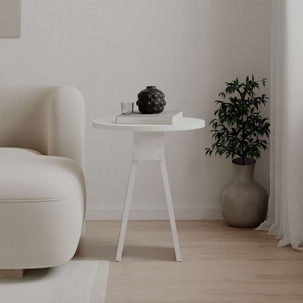 Chen - Whıte White Side Table slika 1